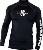  SCUBAPRO BLACK RASHGUARD UPF50 LS-MEN