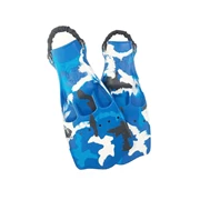 SCUBAPRO JET FIN W/SPRG. BLUE CAMO-L