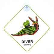   DIVE INSPIRE Car Sign Diver Driving Nudibranch