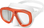  Gull Lanze White Silicon Mask - White/Coral Orange