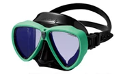  Gull Mantis LV UV420 Black Silicone Mask AR Amber-STN Rubber Easter Green