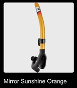  Super Bullet Black Silicone Snorkel SS Orange