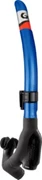  Super Bullet Black Silicone Snorkel-Super Marine Blue