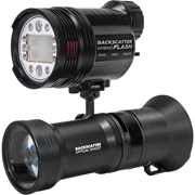 Backscatter Hybrid Flash Underwater Strobe & Video Light HF-1 & Optical Snoot OS-3 Combo Package