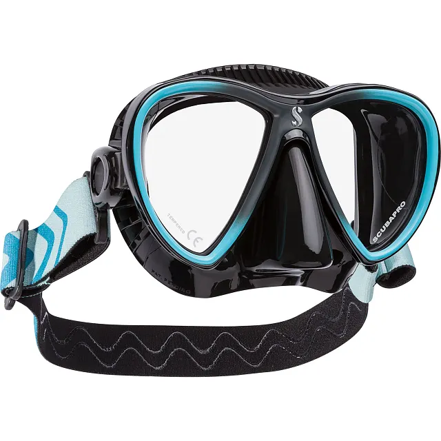 SCUBAPRO-SYNERGY TWIN Blk/Turq Comfort strap