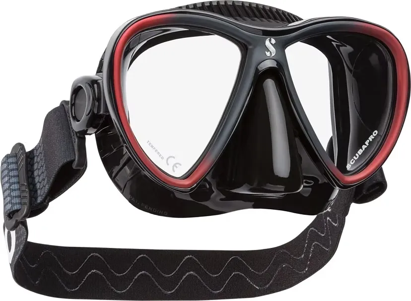 SCUBAPRO-SYNERGY TWIN Blk/Blk Red Comfort strap