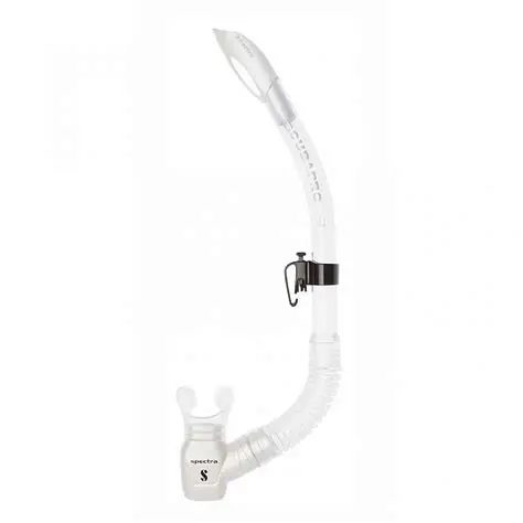 SCUBAPRO-SPECTRA SNORKEL - SEMI DRY - CLR-WHI