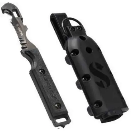 SCUBAPRO-JAWZ TI MIL BLACK & BLACK