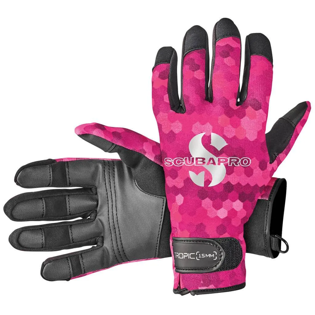 [58034100-XS] SCUBAPRO-TROPIC GLOVE 1.5mm-FLAMINGO-XS