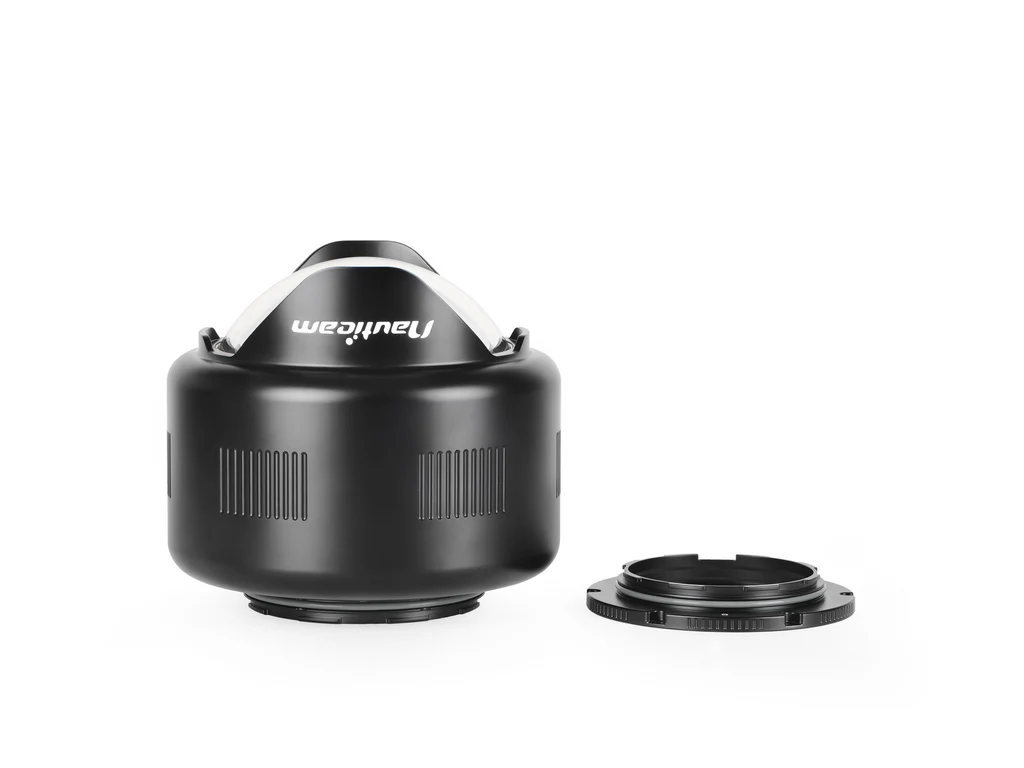 NAUTICAM-WACP-1B N120/N100 0.36x Wide Angle Conversion Port with Integrated Float Collar and Interchangeable Port Mounting Ring