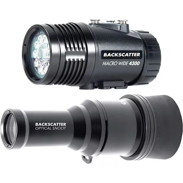 [BS-MW-4300-Combo] BACKSCATTER-Backscatter MW-4300 & OS-1 Underwater
 Video Light & Snoot Package