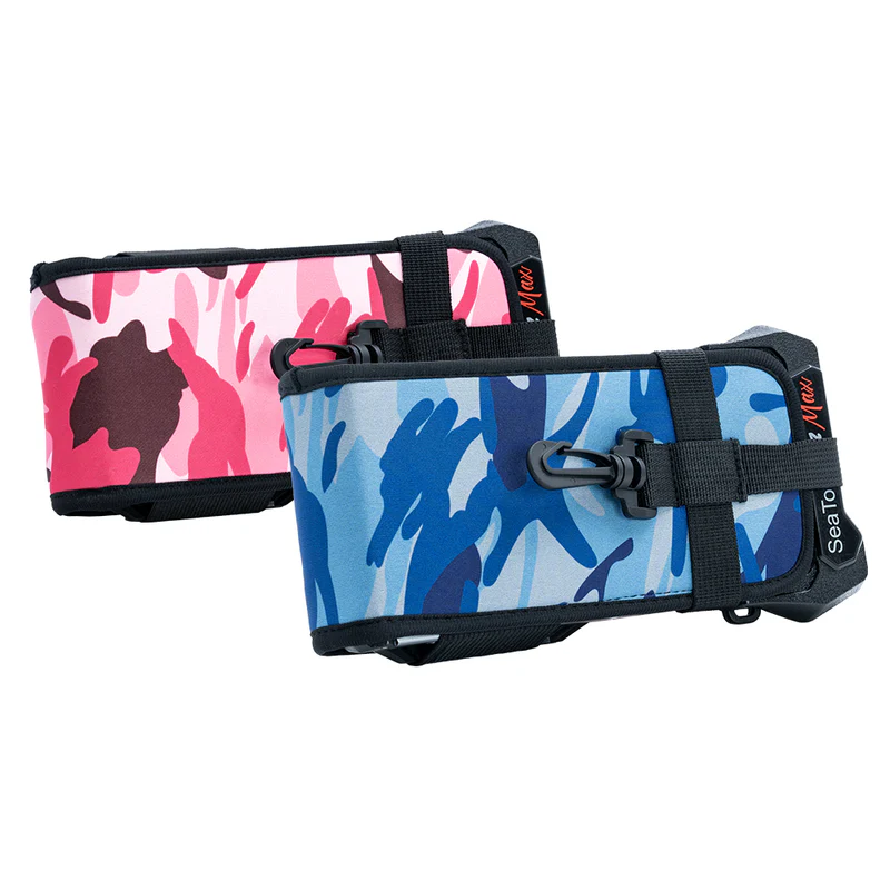 [DADPCB] DIVEVOLK-DIVEVOLK Blue Camouflage Protective Cover for SeaTouch smartphone diving housing