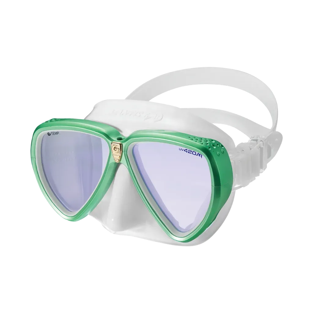 [GM-1247- W/ESGN] GULL-Gull Mantis LVR White Silicon Mask-MIR
 Easter Green