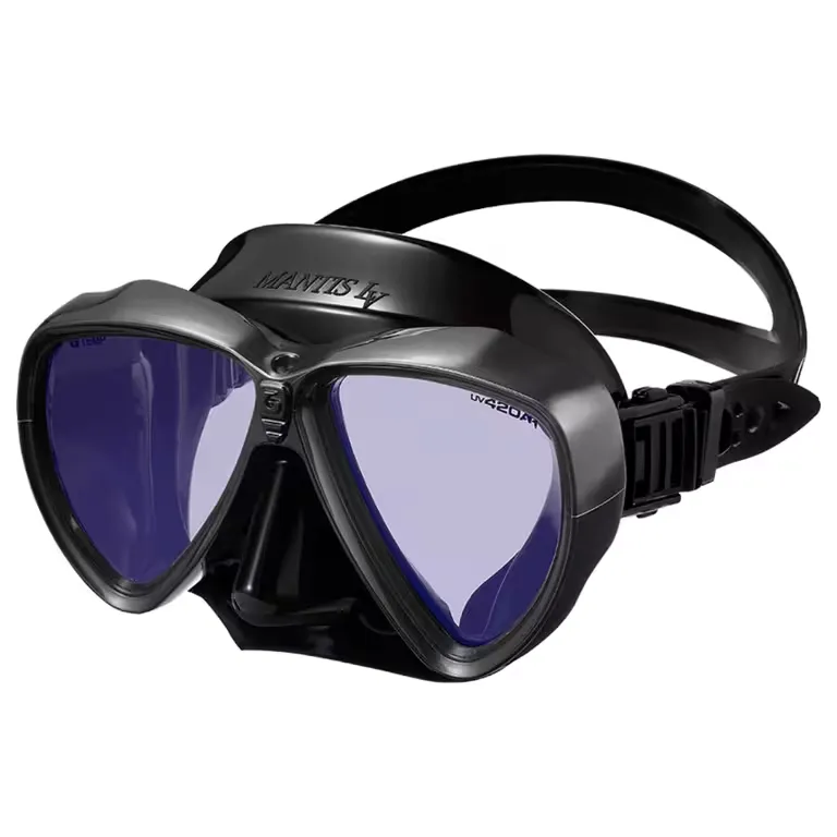 GULL-Gull Mantis LV UV420 Black Silicone Mask AR
 Amber-MT Black Chrome