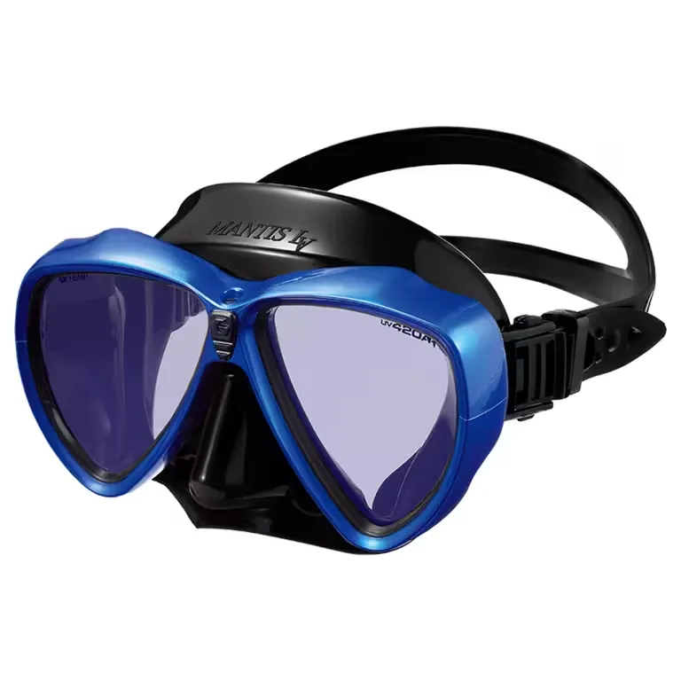 [GM-1290BMTMNBU] GULL-Gull Mantis LV UV420 Black Silicone Mask AR
 Amber-MTMN Blue