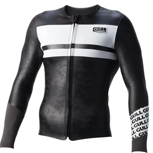 GULL-GULL MEN'S 2mm SKIN TOPPER-BLACK/WHITE-L