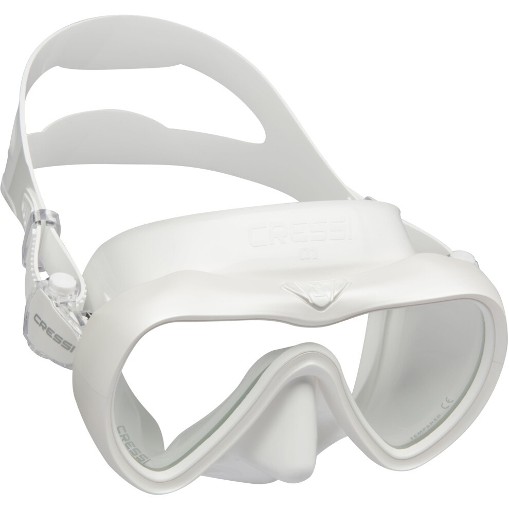 [XDN400061] CRESSI-A1 Mask White/White Lens Anti Fog
